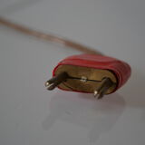 Modernist brutalist lamp free form years 60 olive wood