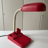 Vintage red articulated desk lamp Italy