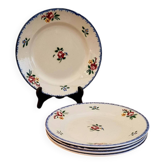 Set of 5 Digoin Sarreguemines Dauphine model dessert plates