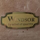 Windsor leather armchair