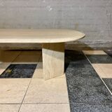 Travertine coffee table
