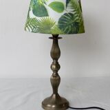 Silver metal lamp foot