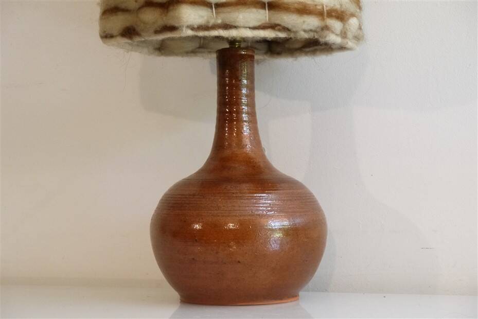 Terracotta lamp turned 1960