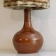Terracotta lamp turned 1960