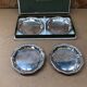 Series of 4 old christofle cups vintage silver metal