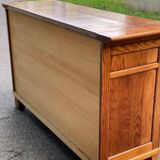 Scandinavian solid wood sideboard with 3 doors and 6 drawers, 160 cm