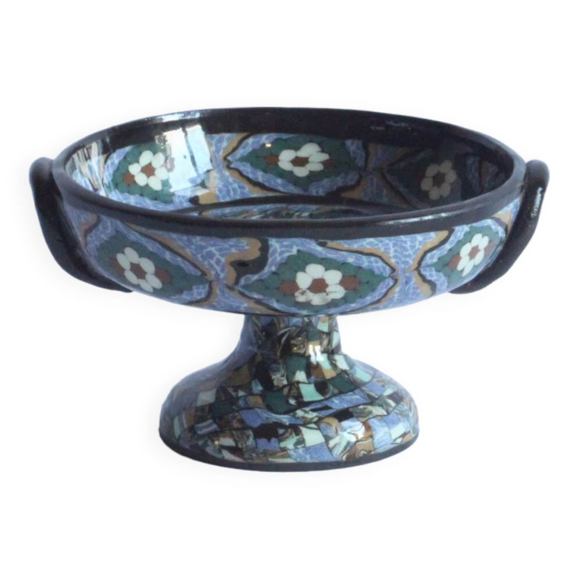 Taza en mosaïque Art déco par Jean Gerbino, 1930