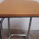 High chrome and skaï stool