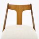 1950s Set of 4 Dining Chairs in Walnut Finish, Czechoslovakia