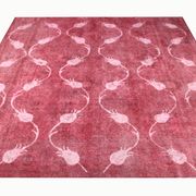 Handmade red persian rug traditional oriental wool carpet- 296x328cm