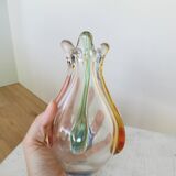 Vintage Art Glass Vase: Hanna Machanovska Mstisov Glassworks, Czechoslovaki