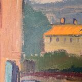 Swedish Modernism oil  landscape by I. Broberg