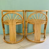 Garden lounge set Art deco in rattan and wicker