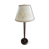 Vintage floor lamp, lampshade natural flowers
