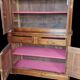 Two-body cherry wood sideboard