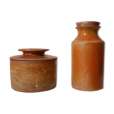 Set of 2 stoneware boxes