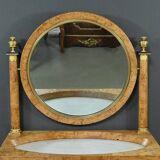 Dressing table in elm burl veneer, Empire period – Early 19th century