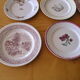 Set of 12 different flat plates