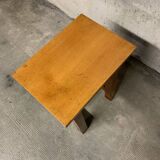 Vintage solid wood regional craft stool