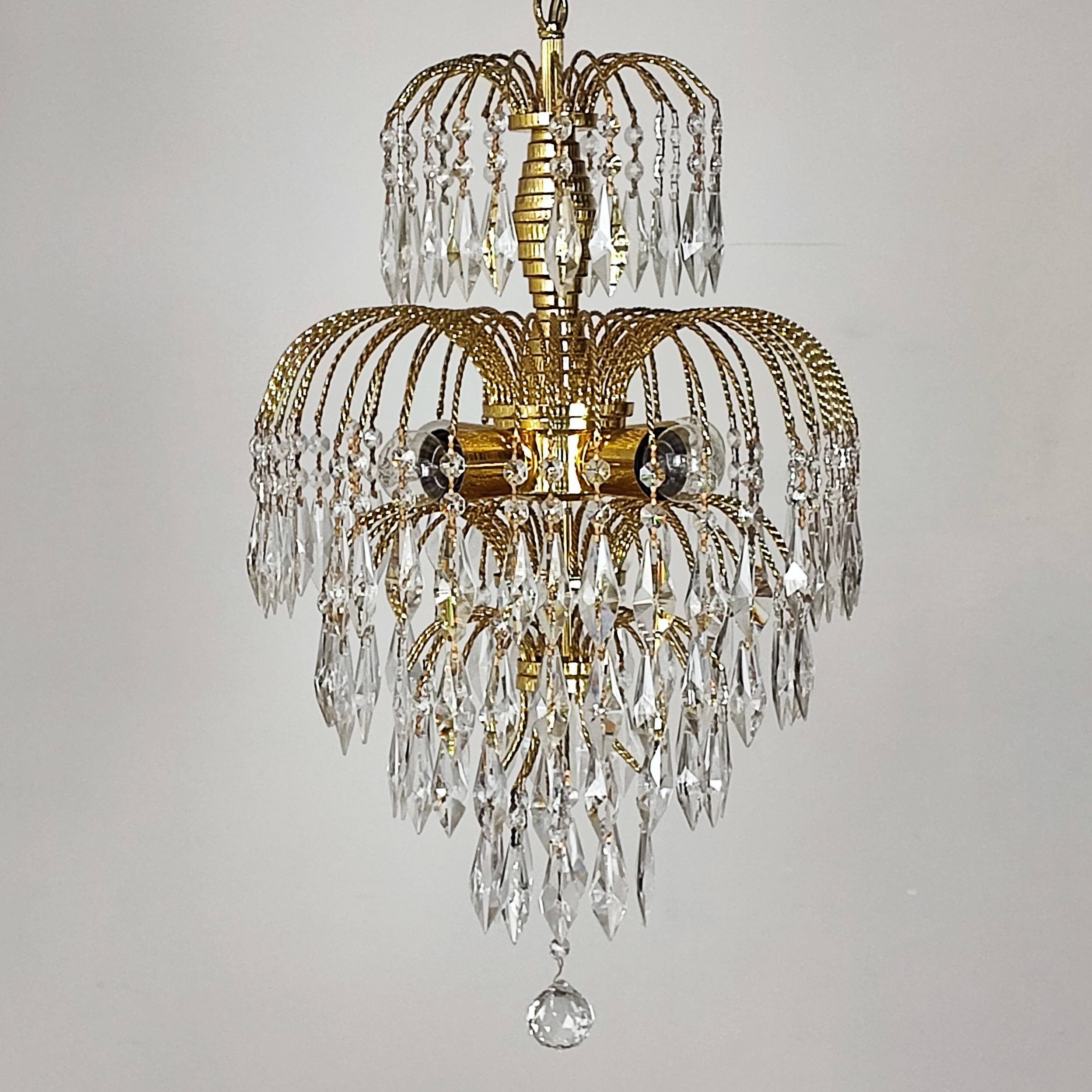 “Cascade” tassel chandelier