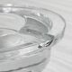 Very thick crystal ashtray, Retro futuristic.