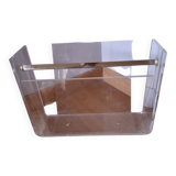 David Lange plexiglass magazine rack for Roche Bobois