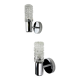Pair of Targetti Sankey sconces, Murano faceted glass, Italy, 1970