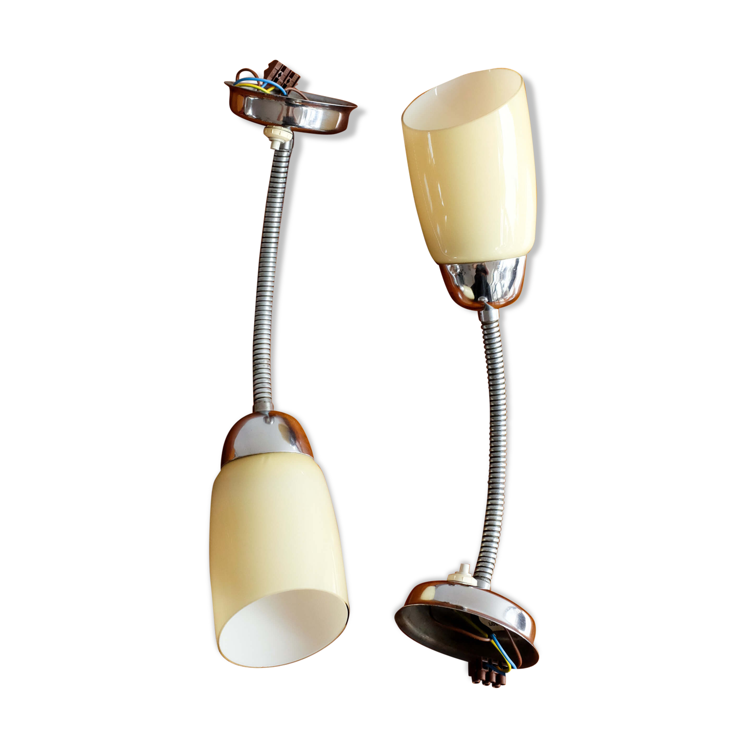 Set of 2 Czechoslovak wall lamps by Lidokov, 1960s