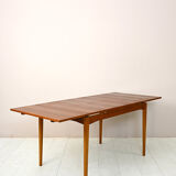 Scandinavian extending teak table