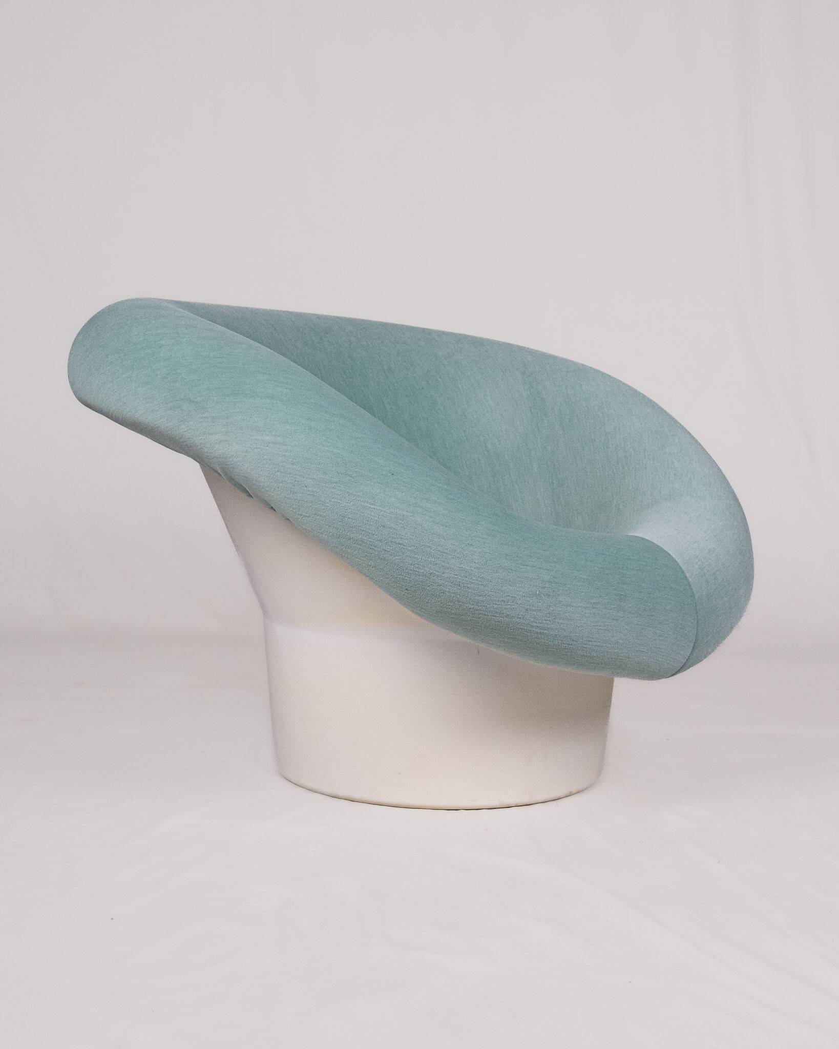 Krokus armchair in velvet by Lennart Bender for Ulferts AB, Sweden, 1970s