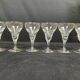 set of 6 antique cut crystal wine glasses in tulip shape from the pres