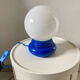 Bedside lamp globe opaline and plastic Space age 70s