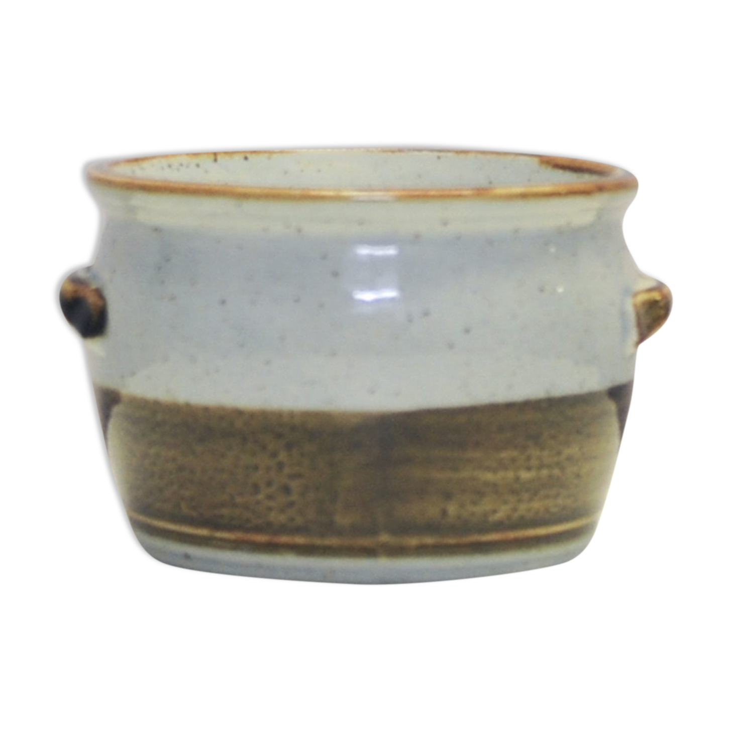 Speckled green flower pot from Denmark