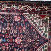 Antique Persian Hamadan handmade rug 3.8' x 6.7' 1920s - 1C1215