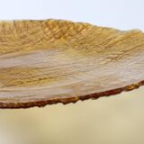 Amber Plate Jute by Pavel Panek / Glass Union / Czech Republic / 1977