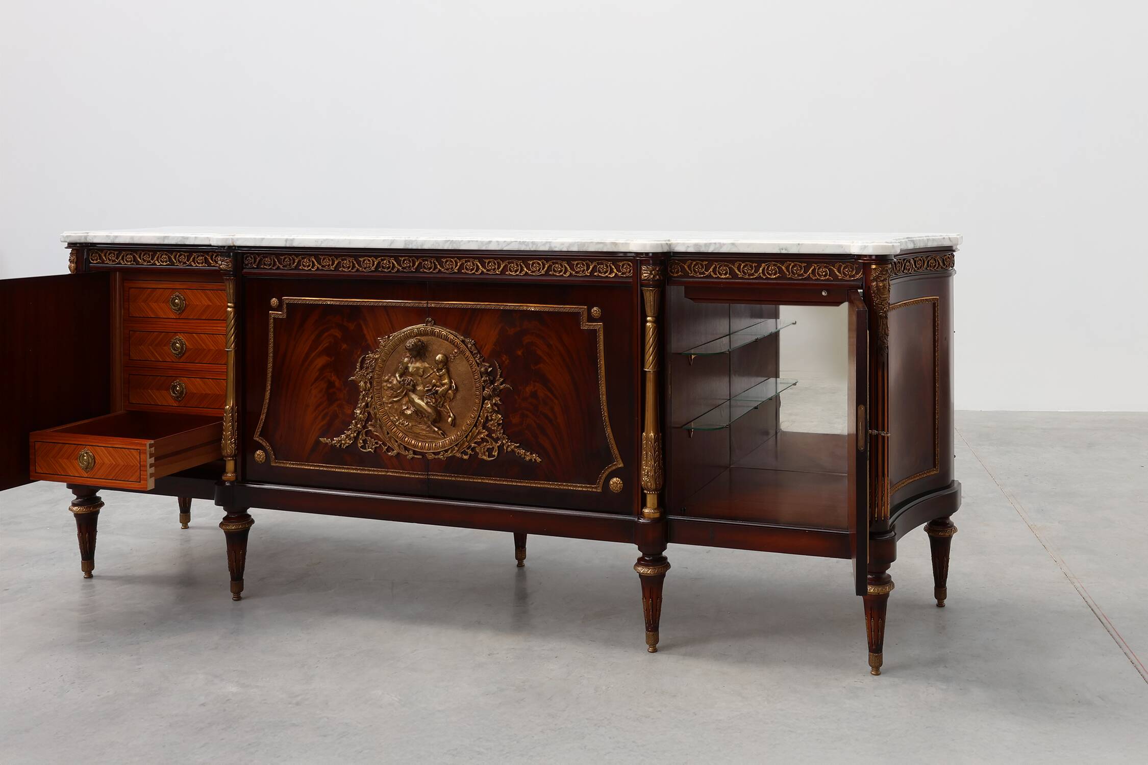 High Quality 20th Century Louis XVI style Mahogany sideboard by E.P. Ehalt
