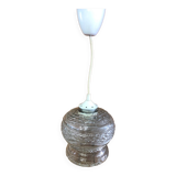 Ancienne suspension verre moulé vintage