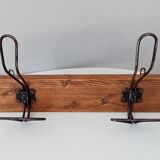 Vintage wall coat rack