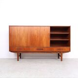 Danish design teak highboard with drawers, 1960s