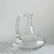 Mouth-blown glass carafe, old glassware.