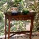 Vintage carved wooden console and aesthetics