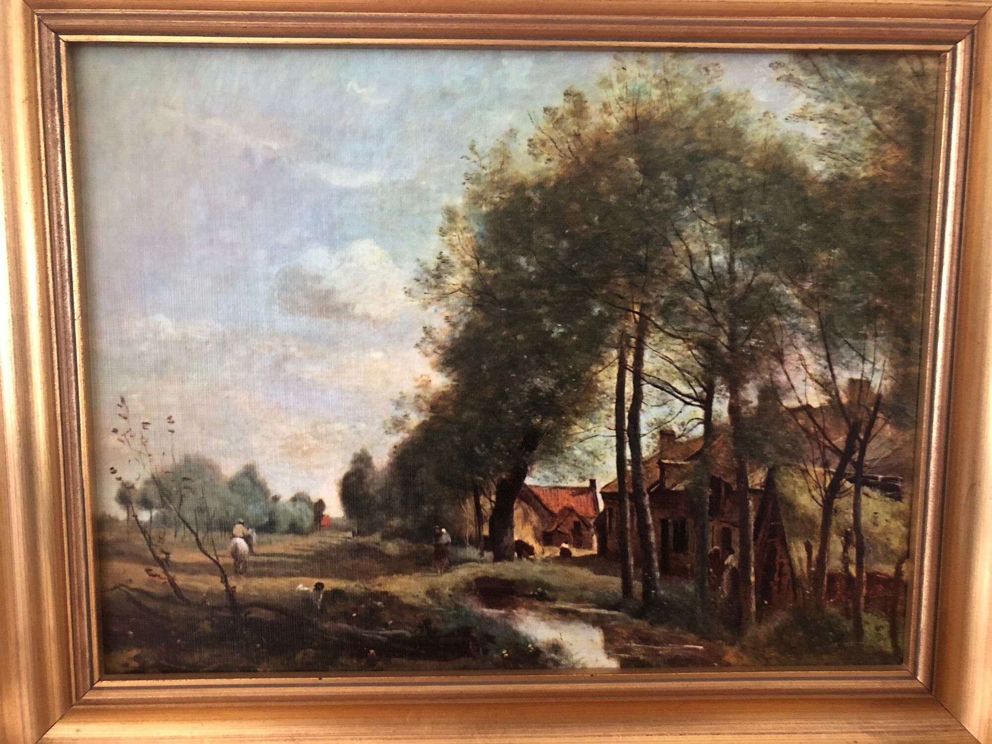 Painting printed on canvas