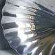 2 shell-shaped bowls in stainless steel