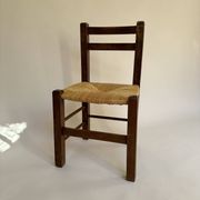 Set de quatre chaises paysannes paillées