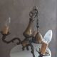 Bronze chandelier.