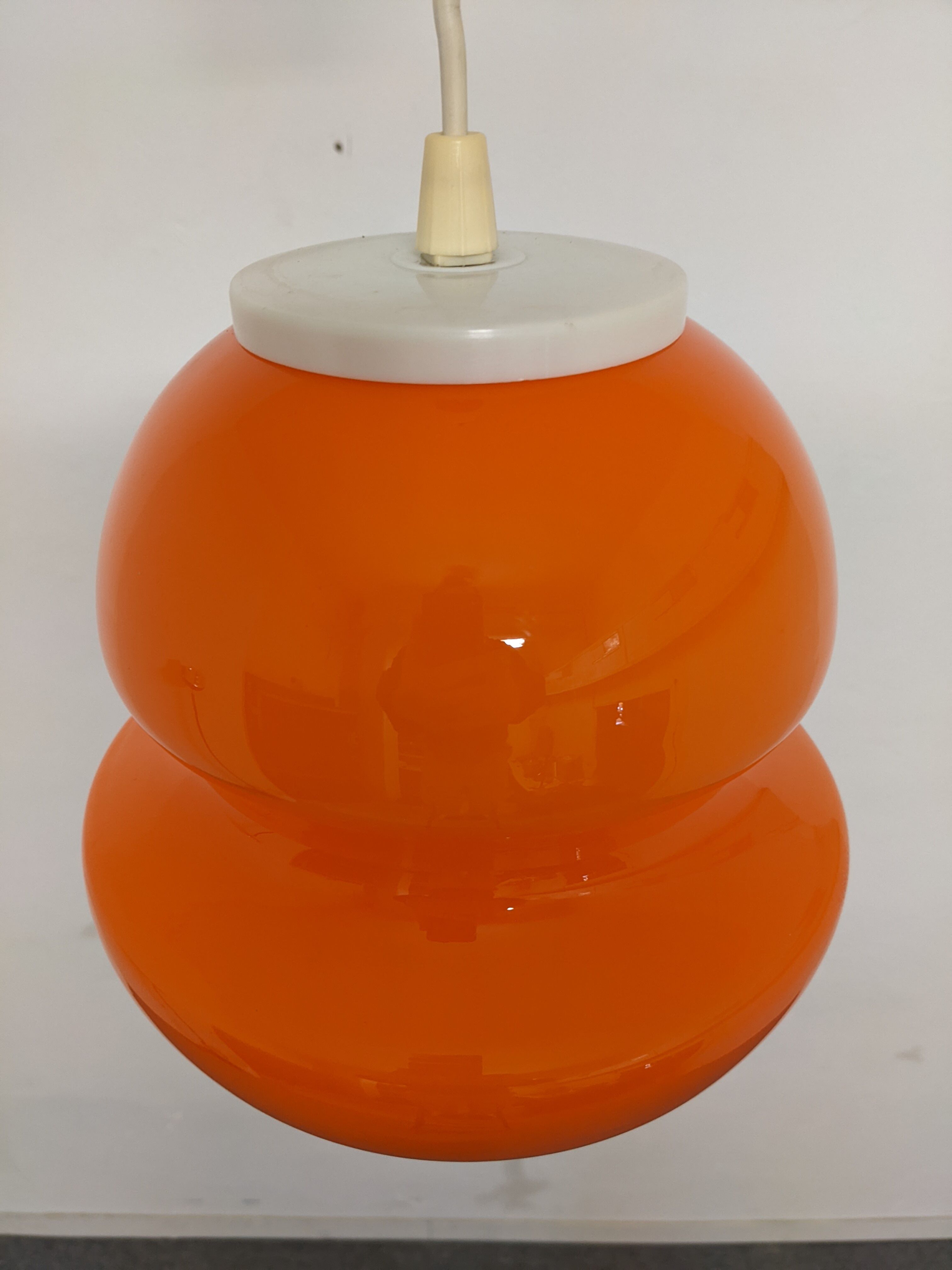 Orange opaline suspension from the 60s/70s
