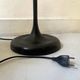 Italian tulip floor lamp in black / white / brass, 1970s design