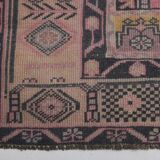 4x7 Pink & Navy Blue Classic Vintage Rug, 134x216Cm
