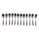 Set of 12 Christofle Alfenide mocha or coffee spoons