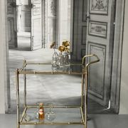 Vintage Golden Bar Cart